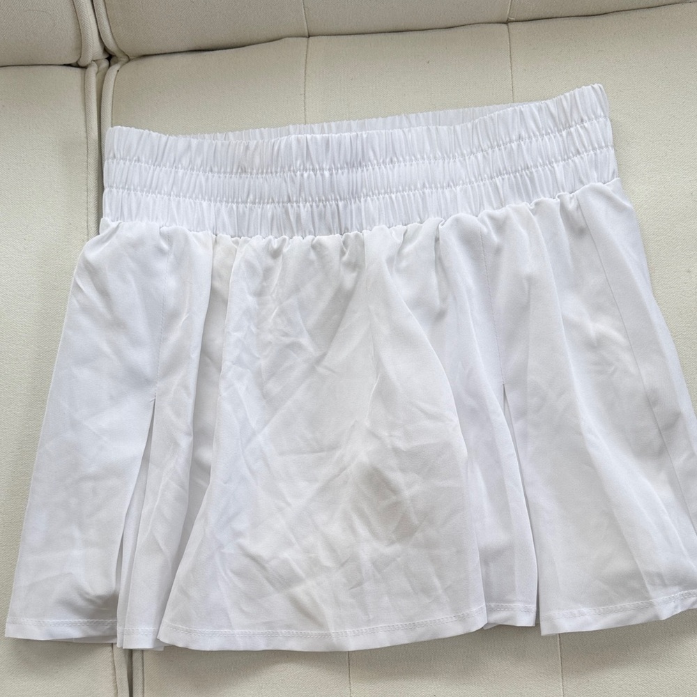 Year of Ours White Tennis Skirt